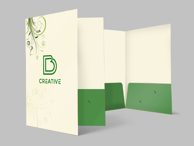 Uncoated Presentation Folder