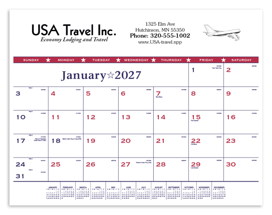 Triumph® Calendars Patriotic Desk Pad