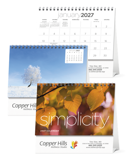 Triumph® Calendars Simplicity Large Desk Calendar