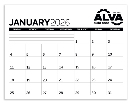 Triumph® Calendars Small Monthly Desk Pad - Black & White Calendar
