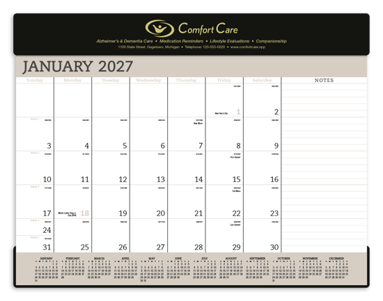 Triumph® Calendars Vinyl Desk Pad