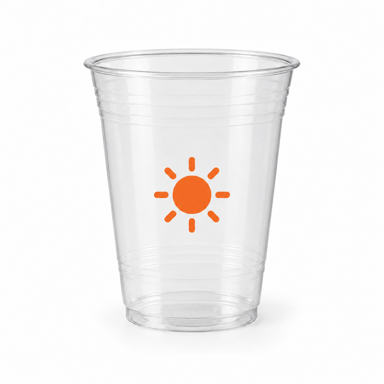 10 oz. Soft-Sided Plastic Cup with custom imprint