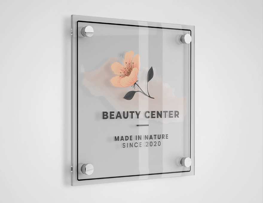 clear acrylic signs