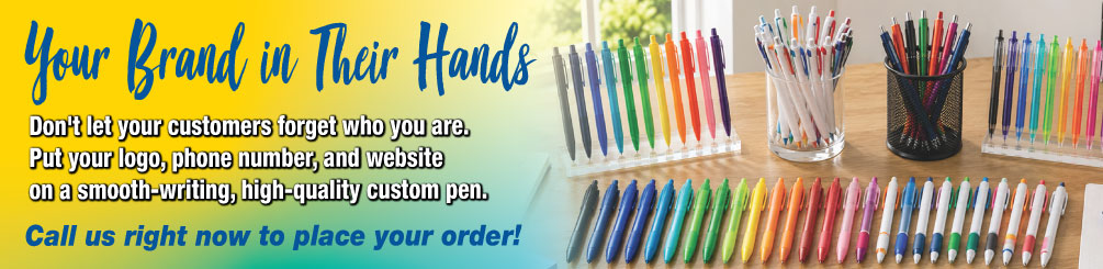 Checkout Bargain Printings new custom pens selection